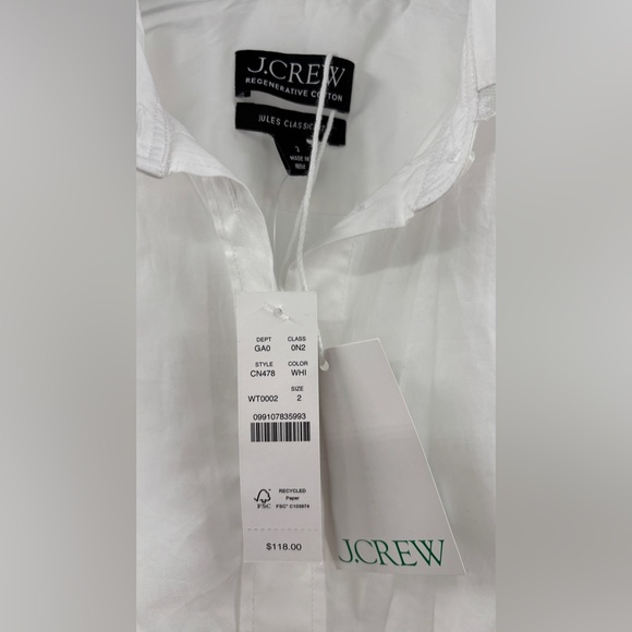 J.Crew Jules lace-collar shirt in cotton poplin - Picture 5 of 7